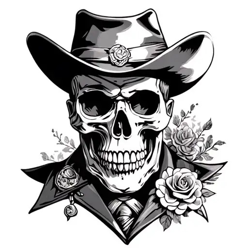 Skull Doc Holliday Traditional