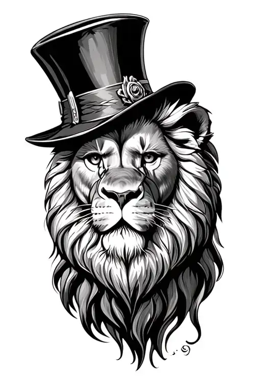 Lion Top Hat Monocle
