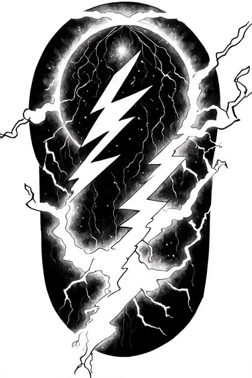 Melody With Lightning Bolt Coming Downwards