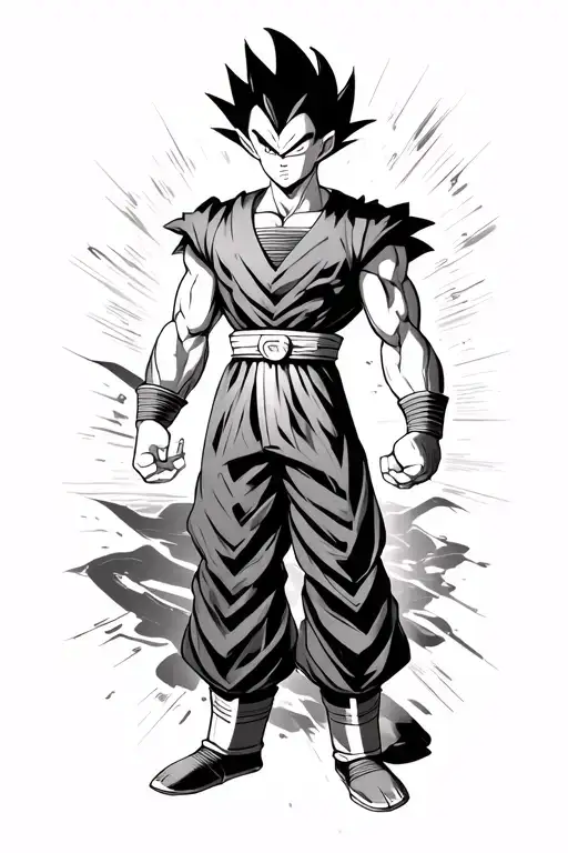 Vegeta From Dragon Ball Mixed With Dune Book Title