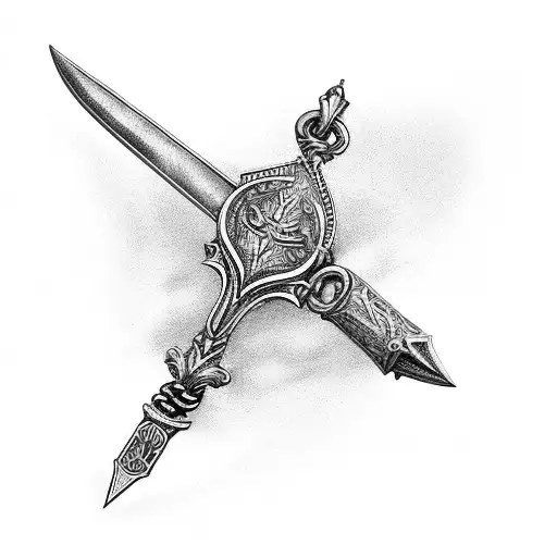 Dagger With Chain