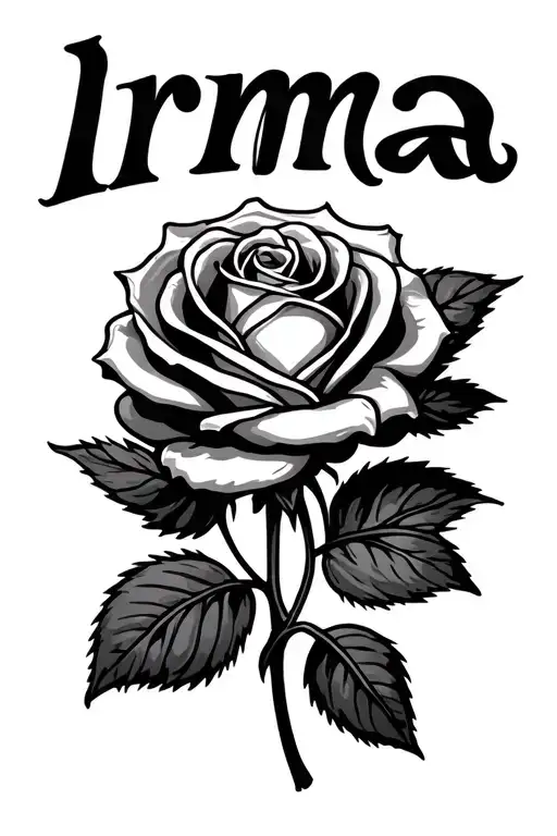 Rose With The Name Irma