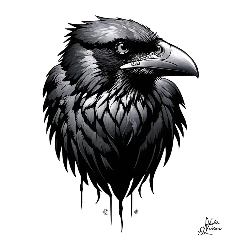 Raven Staring Back