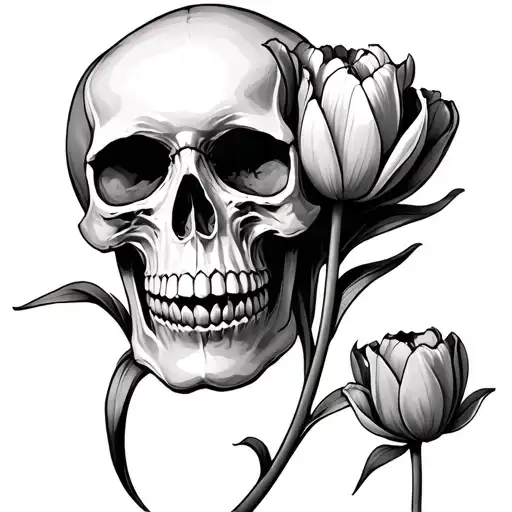 Skull Tulips