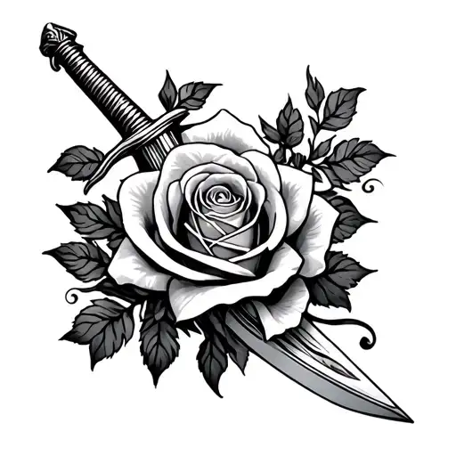 Sword Roses And Filigree