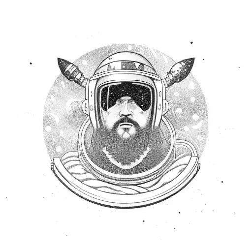 Viking Astronaut In Space