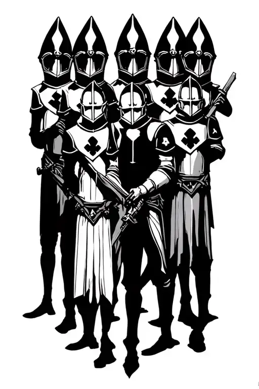 Thirteen Court Gaurd Squads