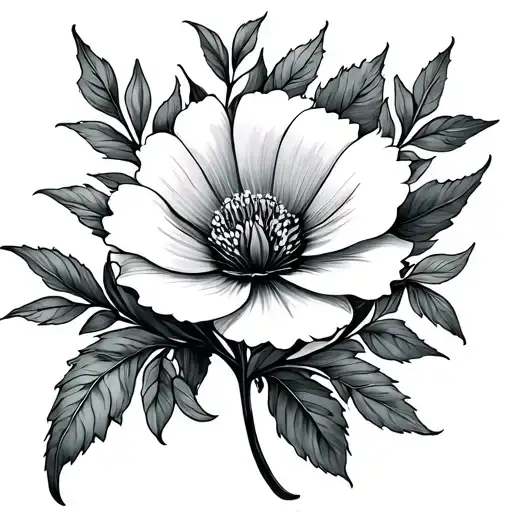 Birth Flower Tattoo Featuring 2 November And 1 July Birth Flower
