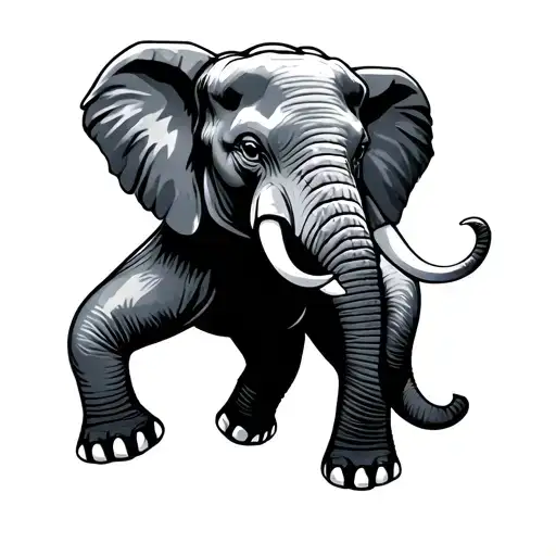 Kickboxing Elephant