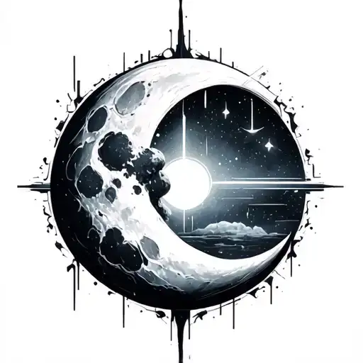 Cyber Sigilism Crecent Moon