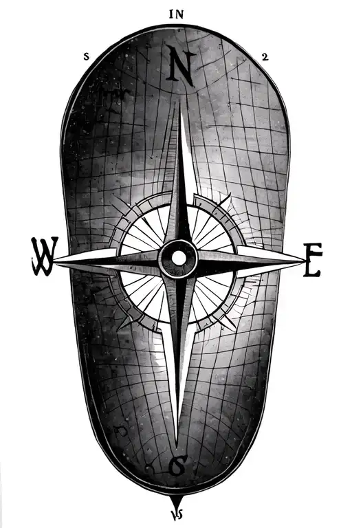 Compass Grid Lines A Compass