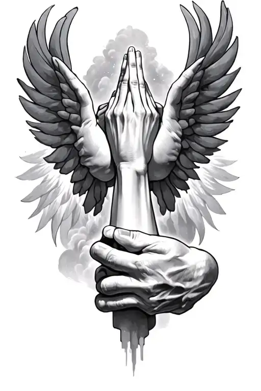 Stairway To Heaven Holding Hands Praying