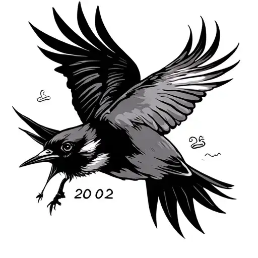Date 20 02 2025 And A Bird Flying