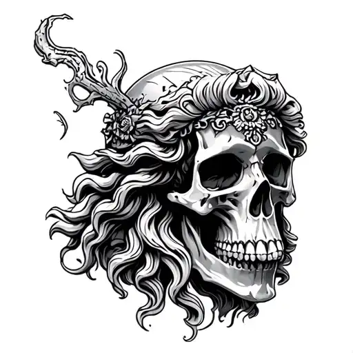 Ocean Skull Posides And Zeus