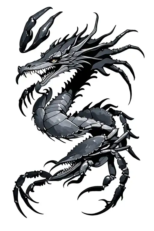 Crab And Dragon Merged