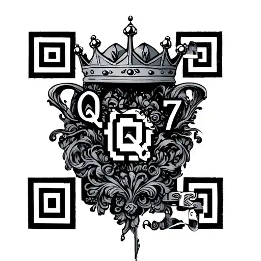 Qr7 With Crown On The Q