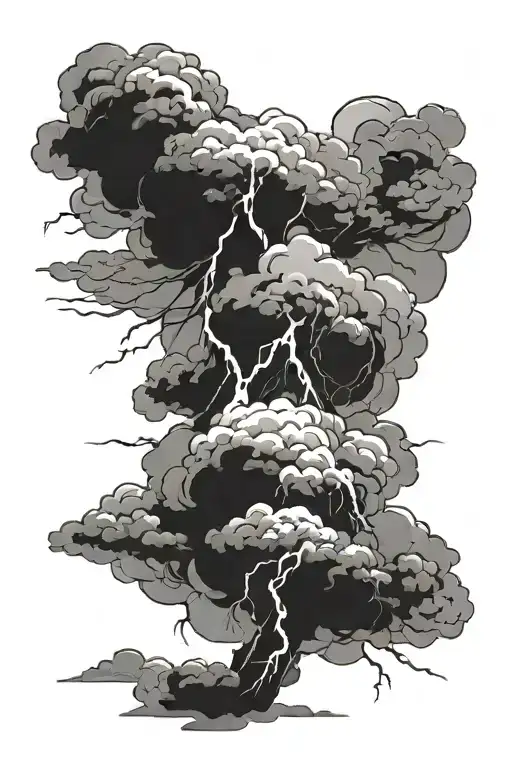 Lightning And Smoke Akatsuki Cloud Patterns