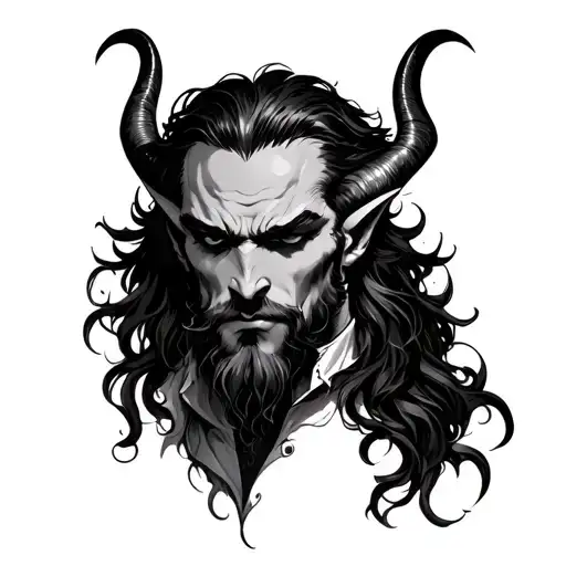 Demon Handsome Man Horns