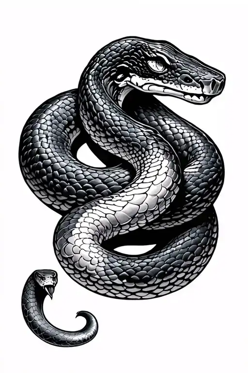 Snake Around Right Arm