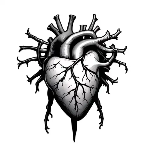 Anatomical Heart With Scar