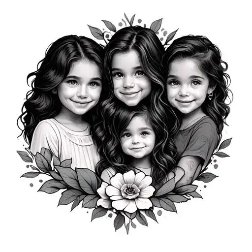 Mom Tattoo For 3 Kids