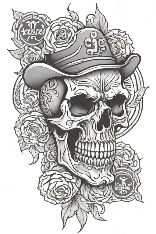 Kenworth Truck Money Skull