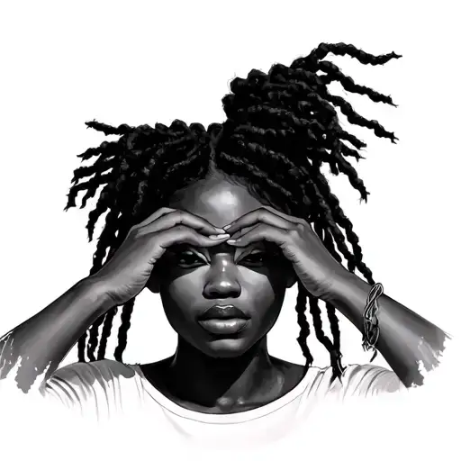 See No Evil Hear No Evil Black Woman With Dreads