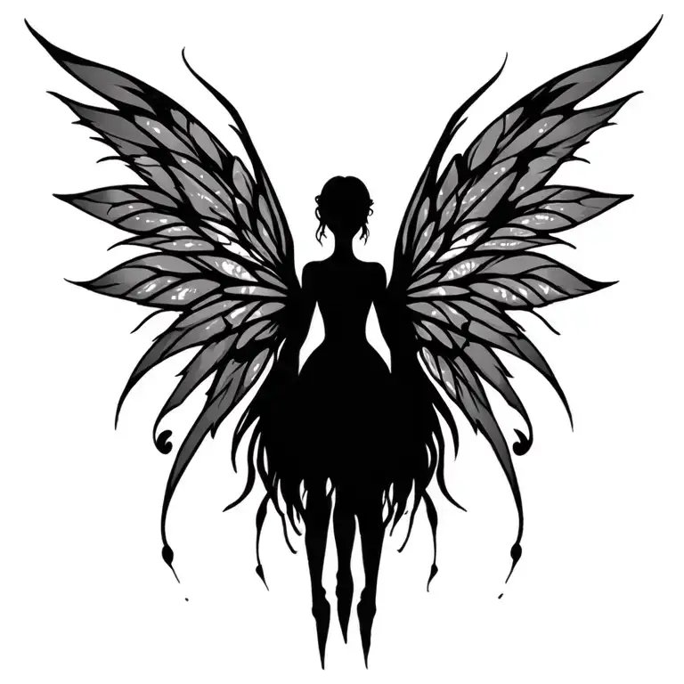 Tribal Fairy Wings Only Spread Wide