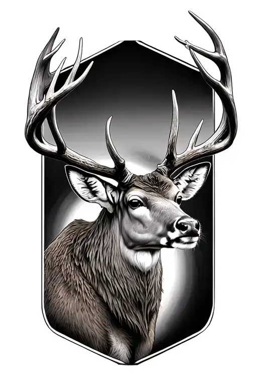 Deer Antlers Raped Around Leg