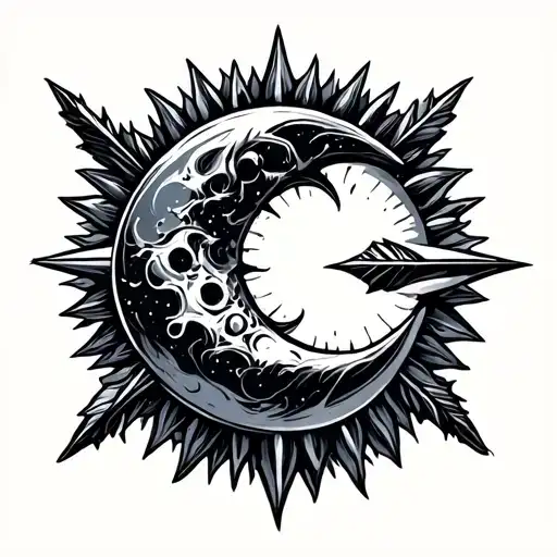 Half Moon Arrow Under Sun