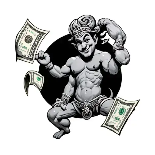 Half Genie Marked In Chest Money Way