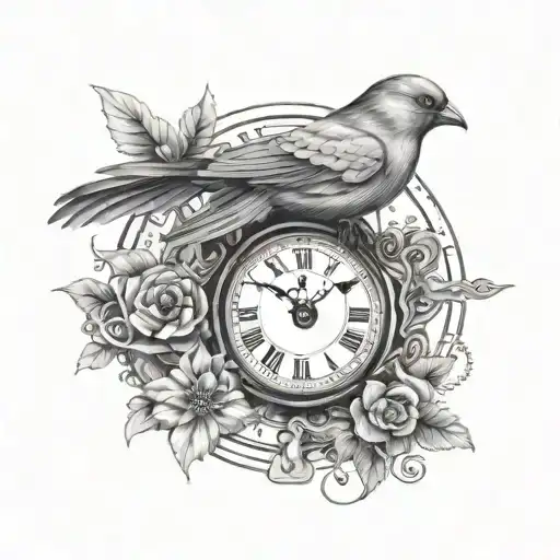 Bird And Clock