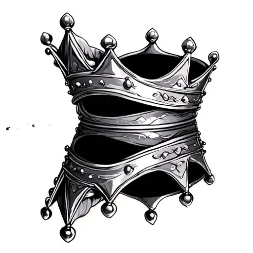 Mirror With Reflection Of A Crown
