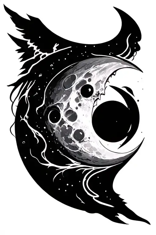 Cyber Sigilism Crecent Moon