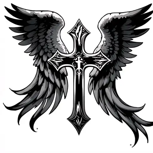 Cristian Cross Angel Wings