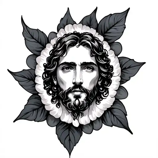 Fine Line Tattoo Design Featuring Christian