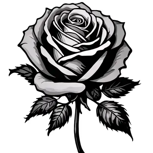 Rose With Ambreen Name Written