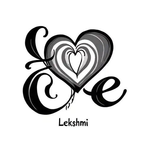 Love Tattoo With The Name Of Wife Lekshmi