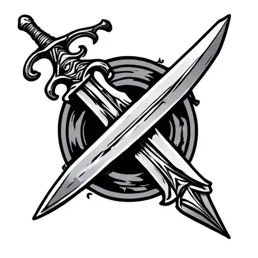 A Dagger On His Forearm