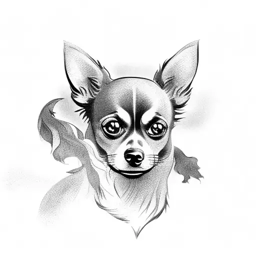 Black Long Hair Chihuahua