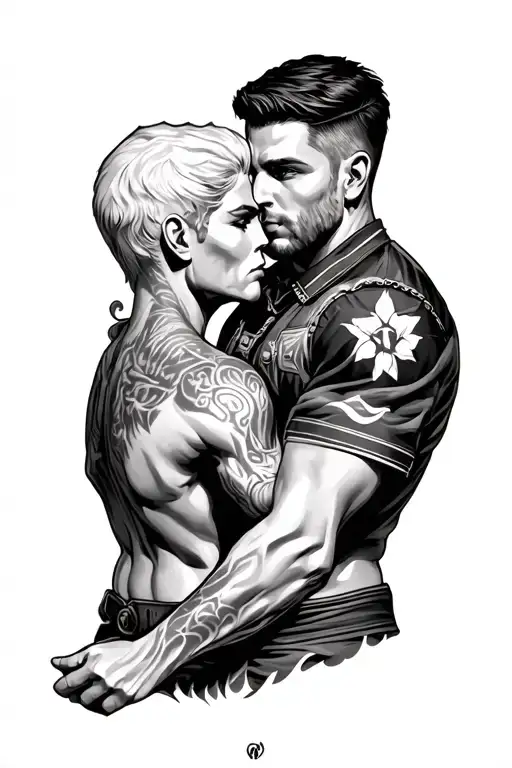 Brother Bond Tattoo American Design Featuring