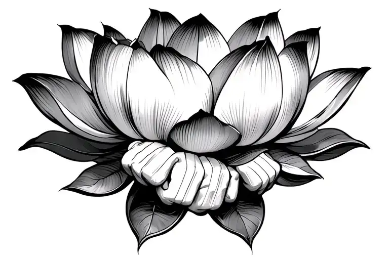 Lotus With Bandaged Fists
