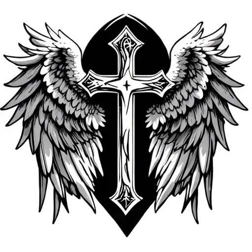Cristian Cross Angel Wings