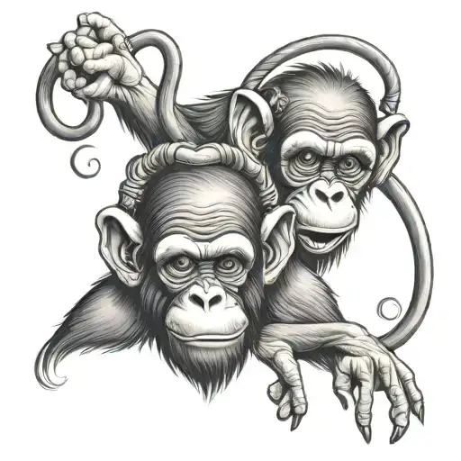 Hear No Evil Speak No Evil Monkey