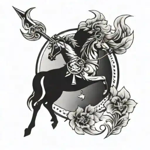 Sagittarius Zodiac Sign Forearm-sized