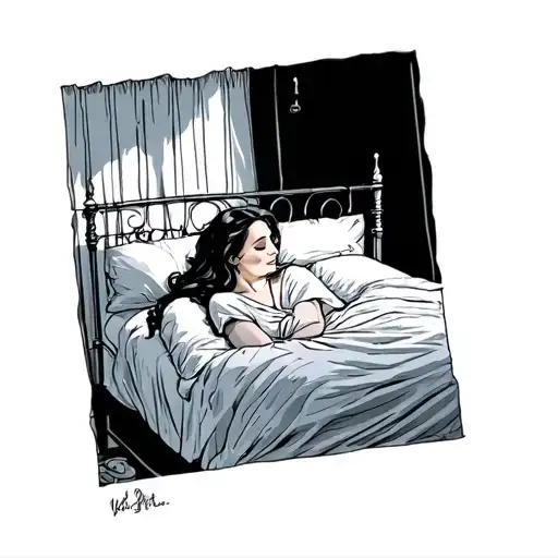 My Wife Lying In Bed