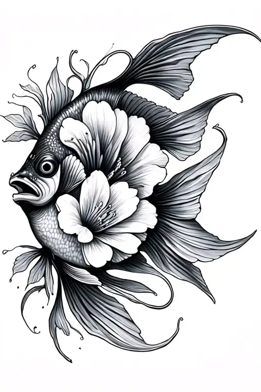 Body Hugging Flower Fish