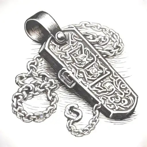 Army Dog Tag And Whistle