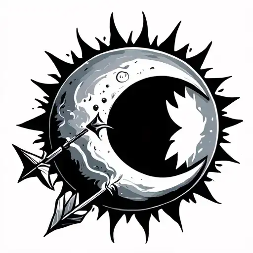 Half Moon Arrow Under Sun