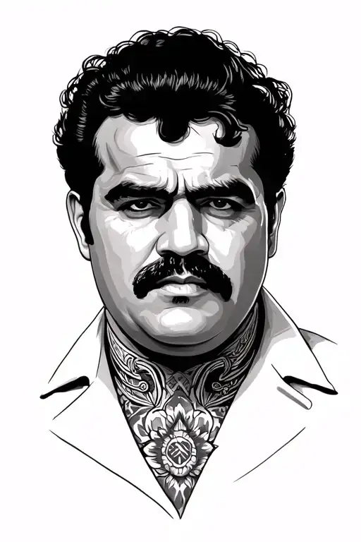 Pablo Escobar With Chicano Style